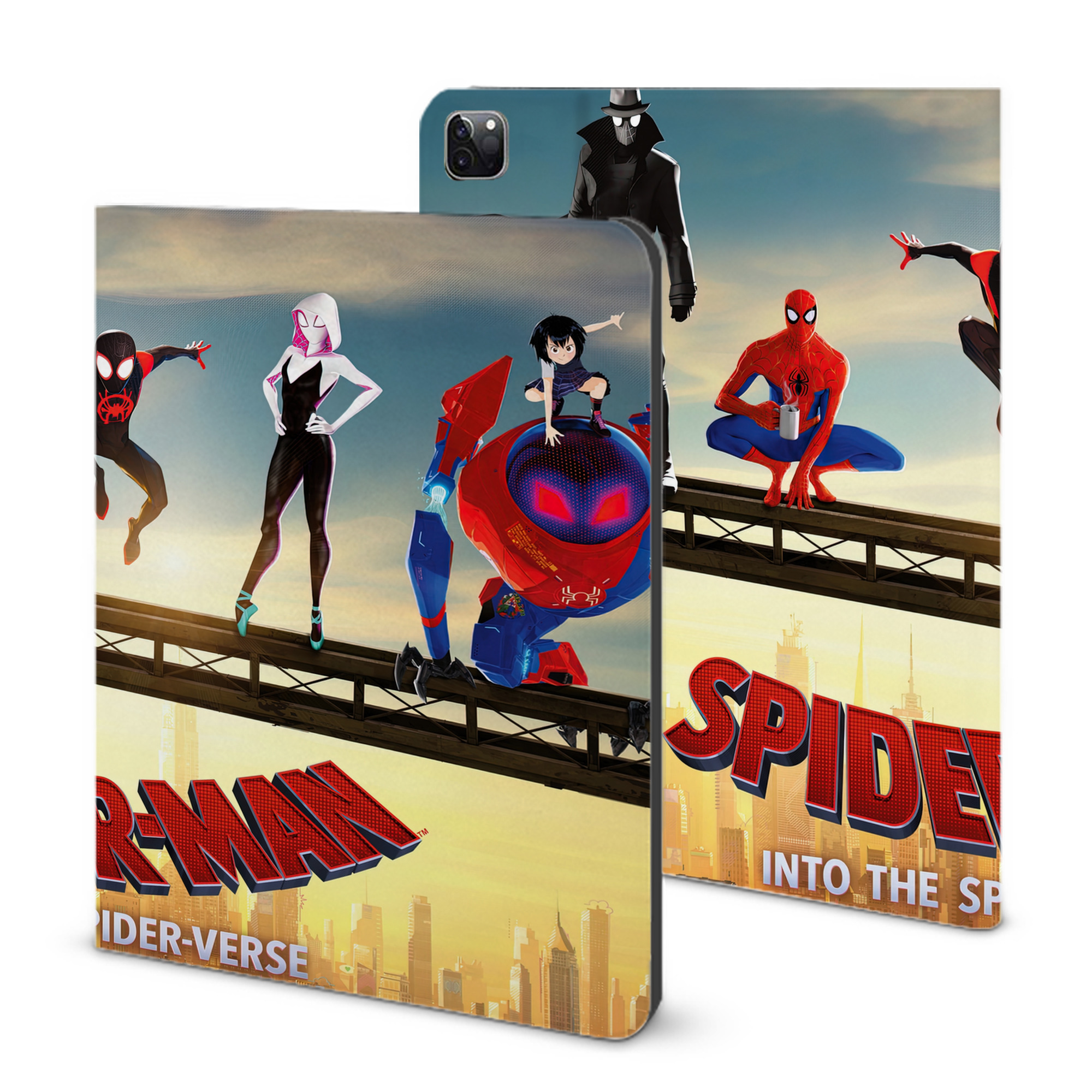（画像用） Spider Man スパイダーマン IPad ケース ブック型 PUレザー TPU 耐衝撃 軽量 薄型 ペン収納なし 全面保護 IPad 各モデル対応